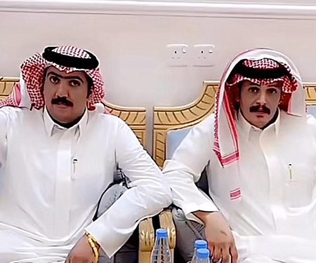 رجال العفو الشيخان/ فيصل و نايف أبناء فالح المعانقة المصارير الدوسري